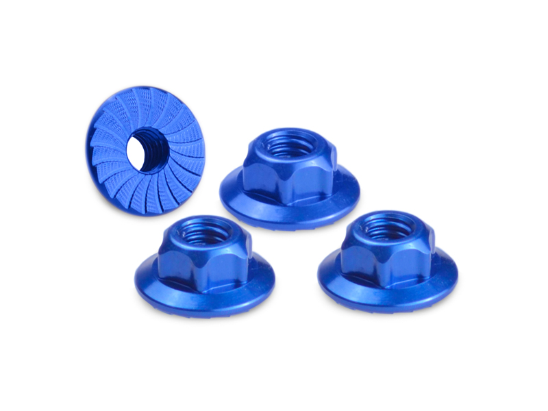4mm large flange serrated locknut