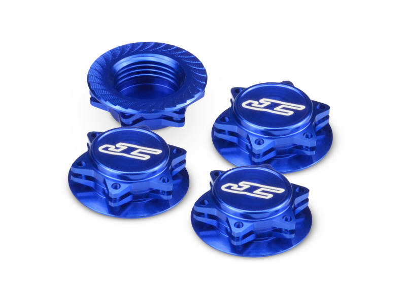 Fin, 1/8th Serrated Light-Weight Wheel Nut (Fine Thread) - Closed End 