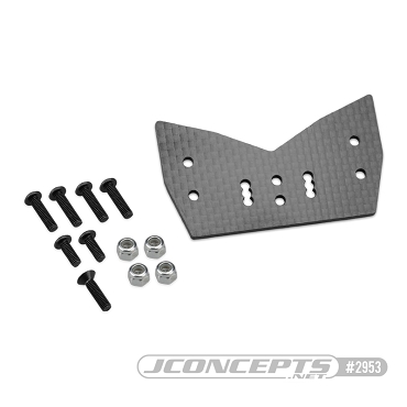 F2 Truggy Body Mount Adaptor, Carbon Fiber - 8ight-XT