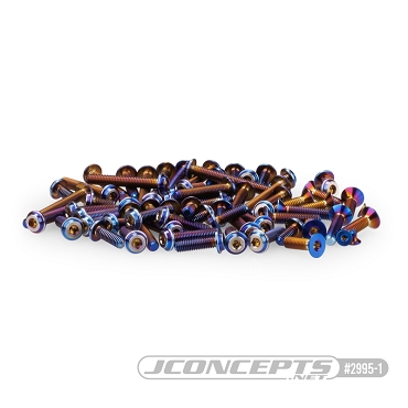 B6.4 Titanium Top Hat Screw Set, Upper