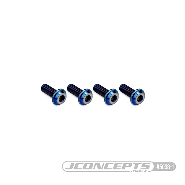 3x8mm Top Hat Titanium Screws - 4pc
