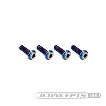 3x10mm Top Hat Titanium Screws - 4pc
