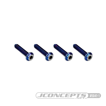 3x14mm Top Hat Titanium Screws - 4pc