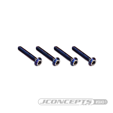 3x18mm Top Hat Titanium Screws - 4pc