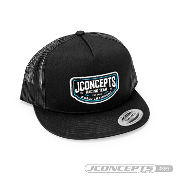 2025 Hat - Flat Bill, Mesh, Snap-back Design - Black