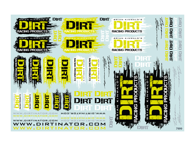 Dirt Racing Products - Decal Sheet
