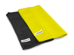 Microfiber Towel - Black / Yellow